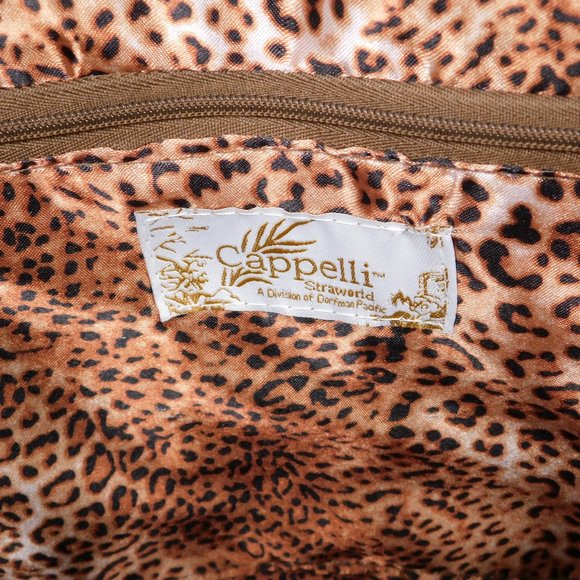 Cappelli Straworld purse straw tote satchel medium handbag purse (12124) - Picture 7 of 9